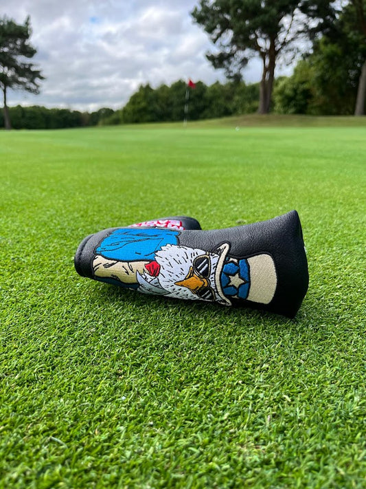 Magic Eagle Golf Putter Headcover Magnetic Closure Golf Putter Cover (black)