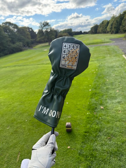 "I Hate Golf, Let's Have a Beer" Funny Golf Driver Headcover - Premium PU Leather