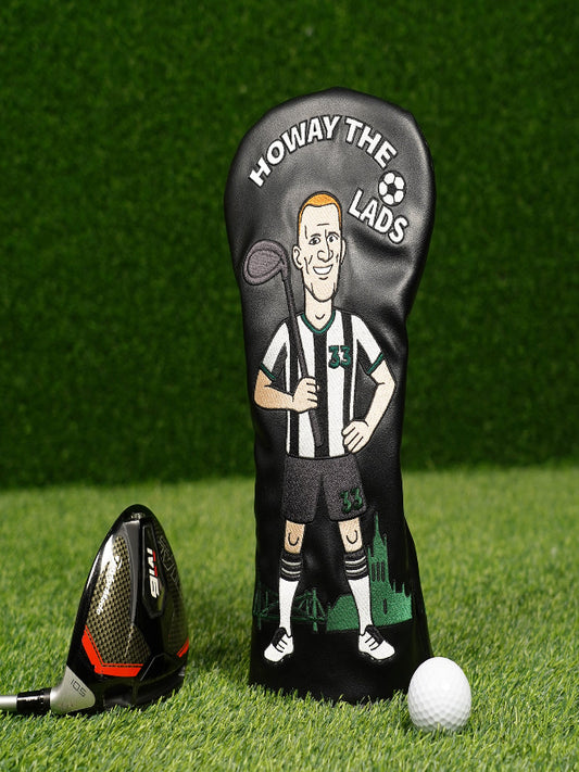 “Big Dan” Newcastle Golf Driver Headcover – ‘Howay the Lads’ Embroidery