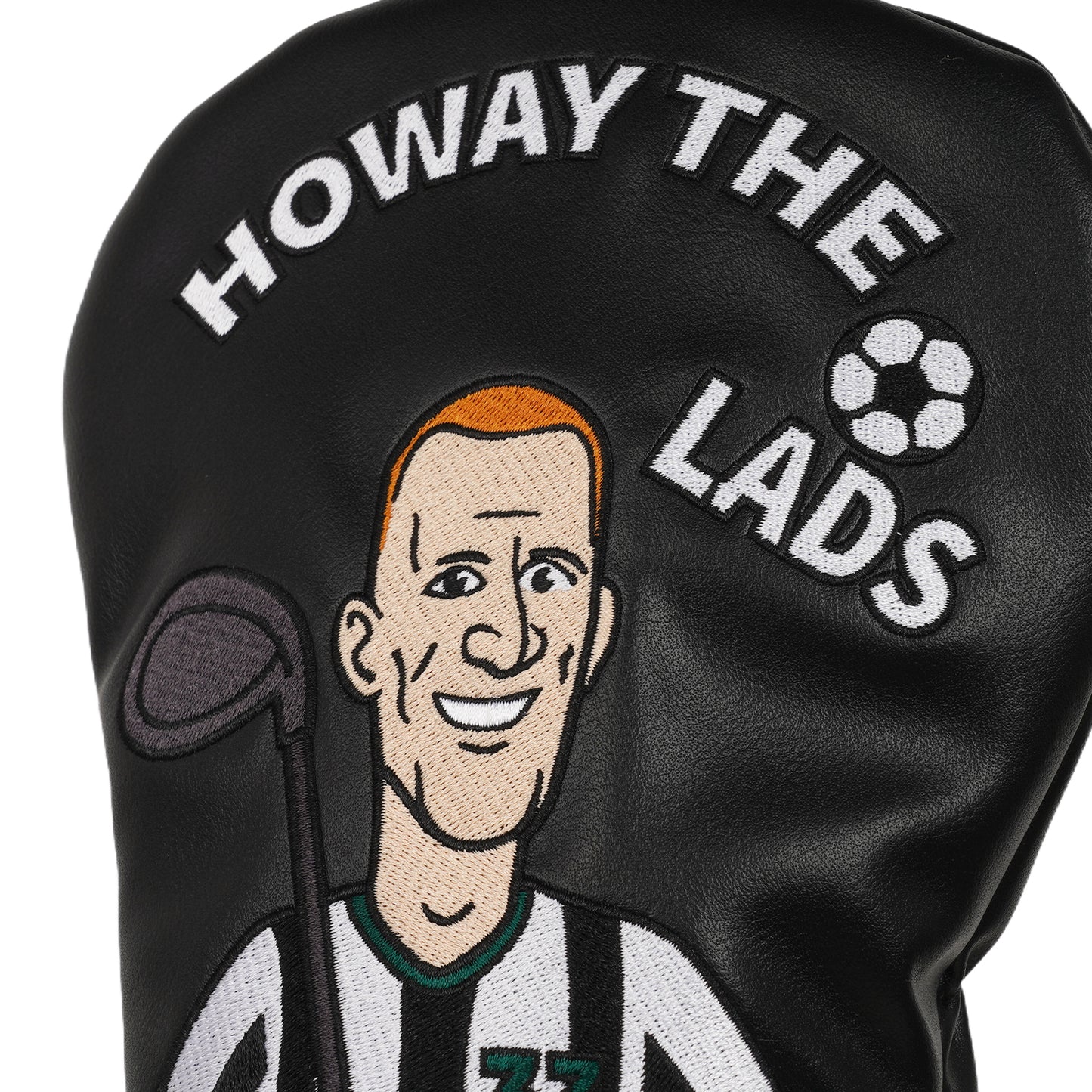 “Big Dan” Newcastle Golf Driver Headcover – ‘Howay the Lads’ Embroidery