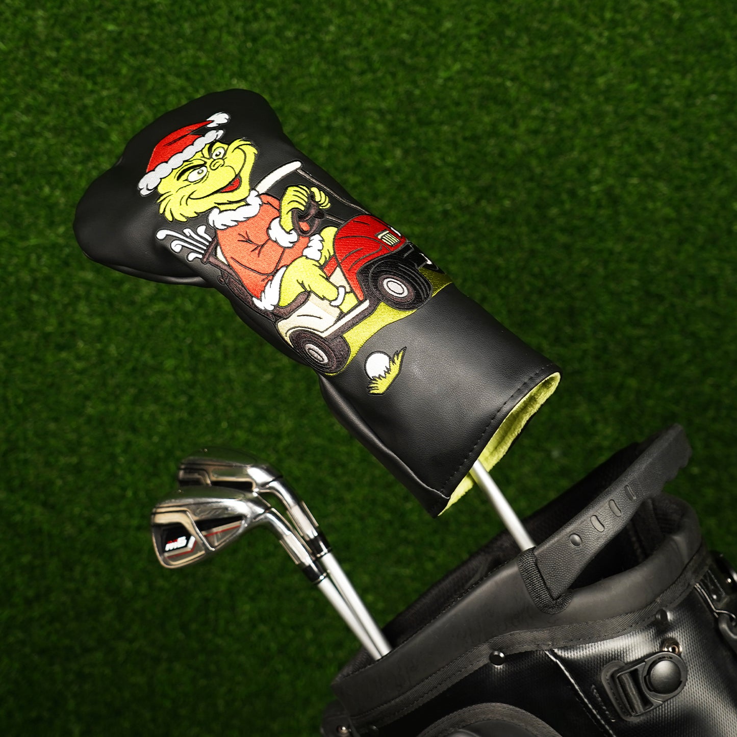 The Grinch - Golf Driver Headcover - Premium PU Leather