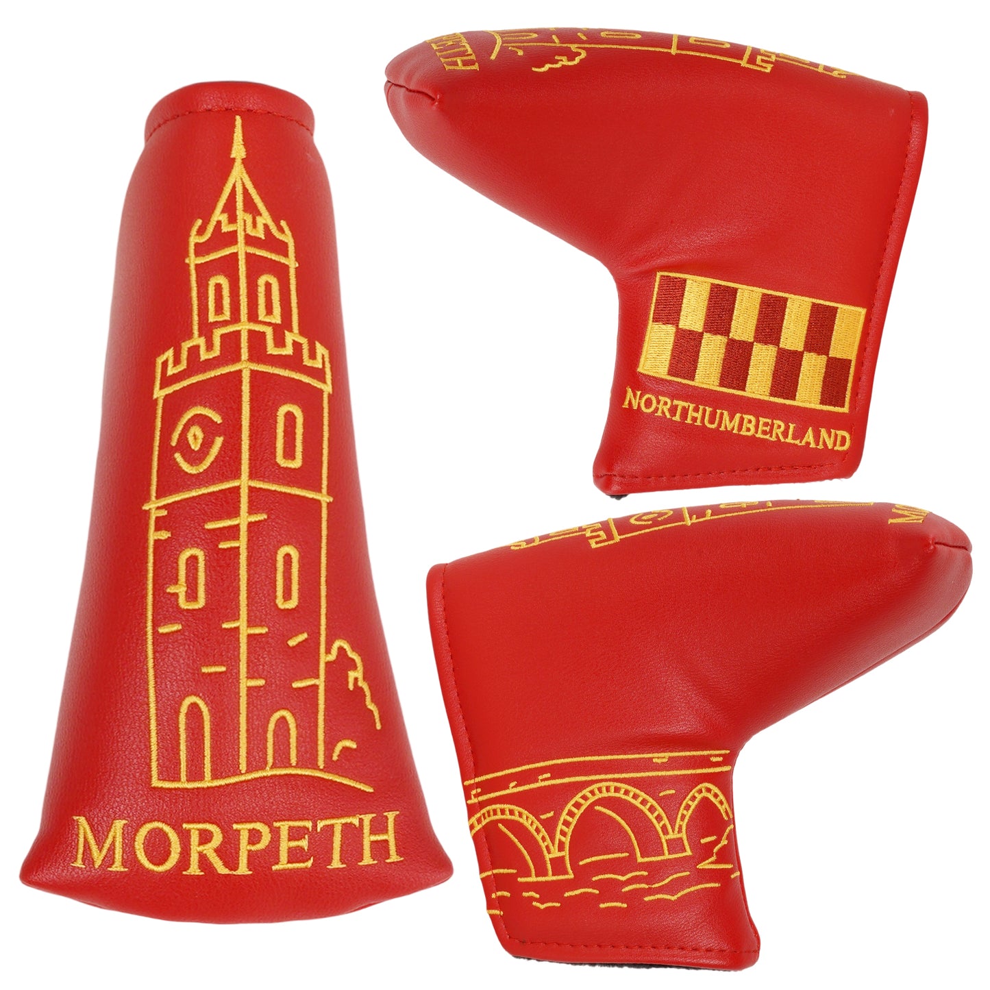 Morpeth Northumberland Golf Blade Putter Headcover